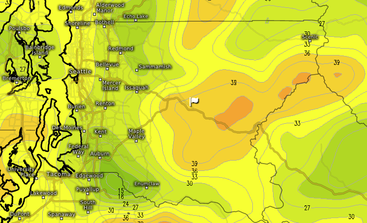10-day weather forecast for snoqualmie pass